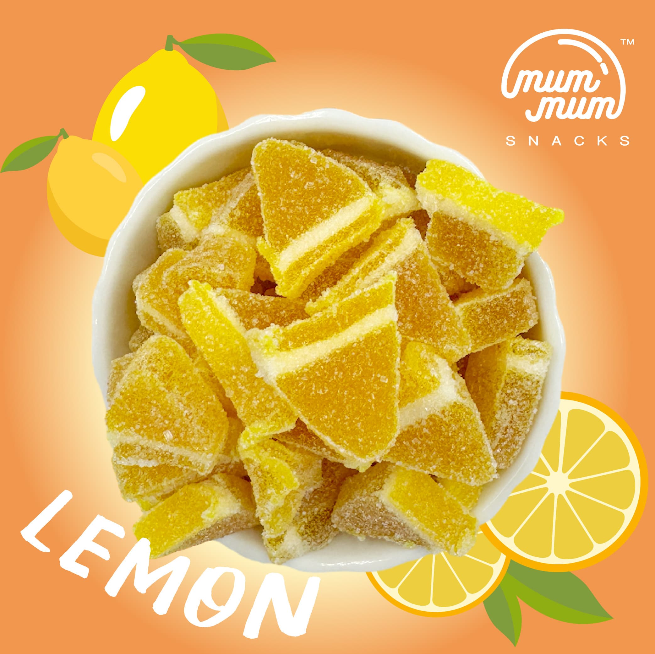 PREMIUM Gummy - LEMON Slice / Jelly / Gummy Gula