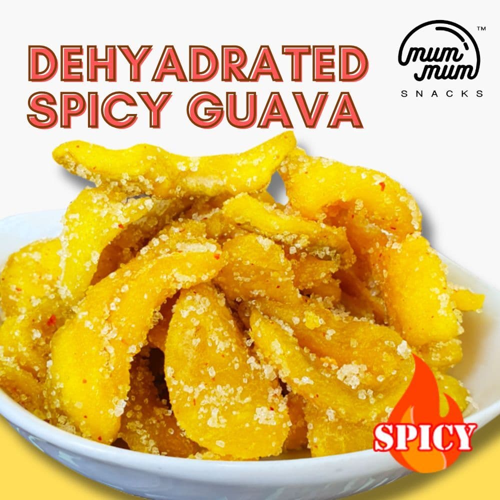 Spicy Dehydrated Guava Slice with Sugar / Pedas Buah Jambu Batu Kering